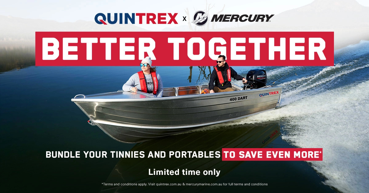 Better Together: Save More On Quintrex Boat and Mercury Portable Packages
