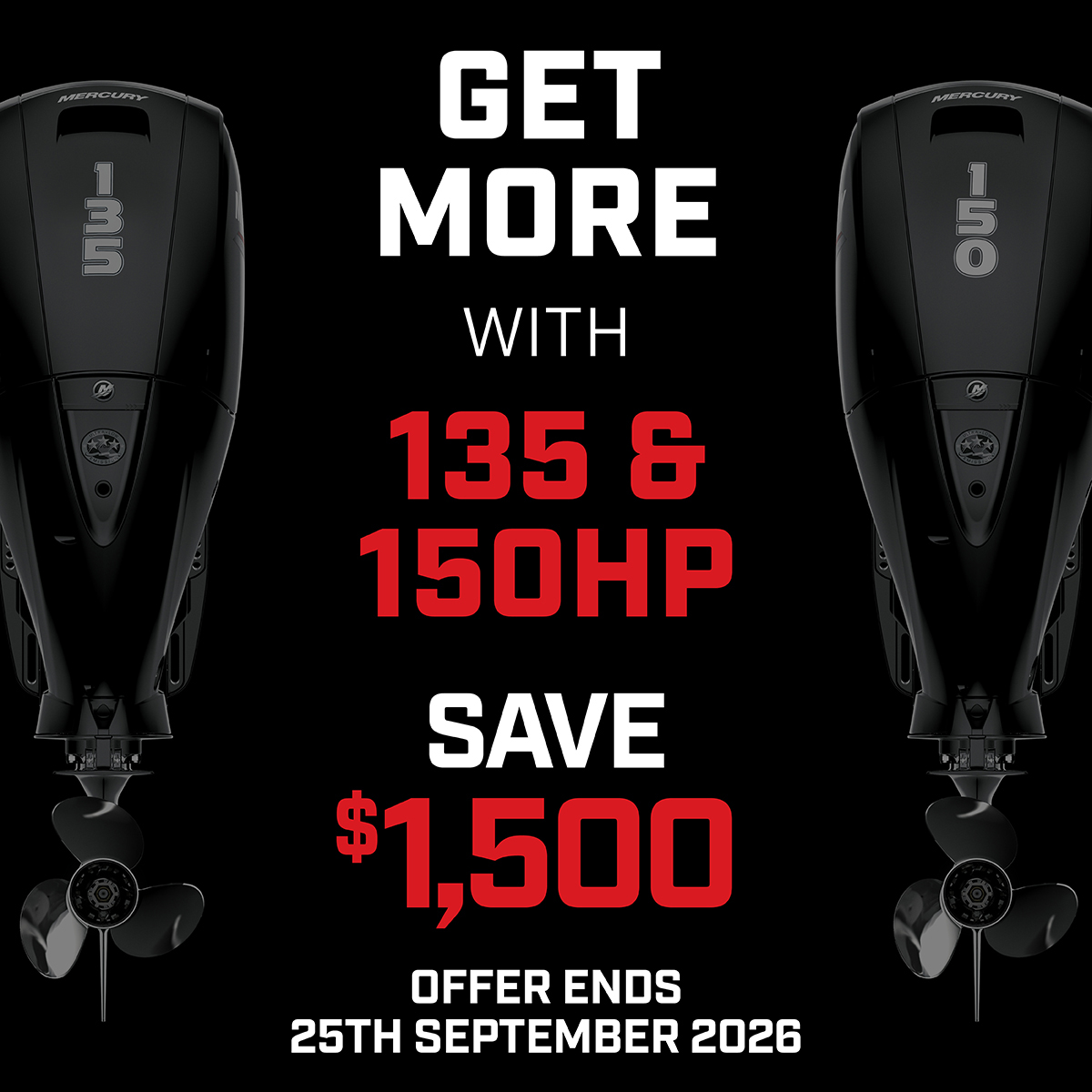 mercury 135-150hp fourstroke promo banner