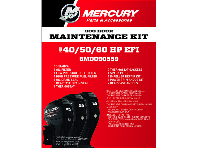 300HR MAINTENANCE KIT - 40/50/60 HP EFI BigFoot & Command Thrust Only